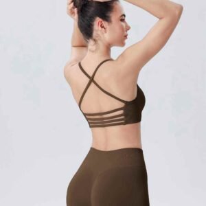 กางเกงเลกกิ้งขาบานสีชมพูสด RUXI