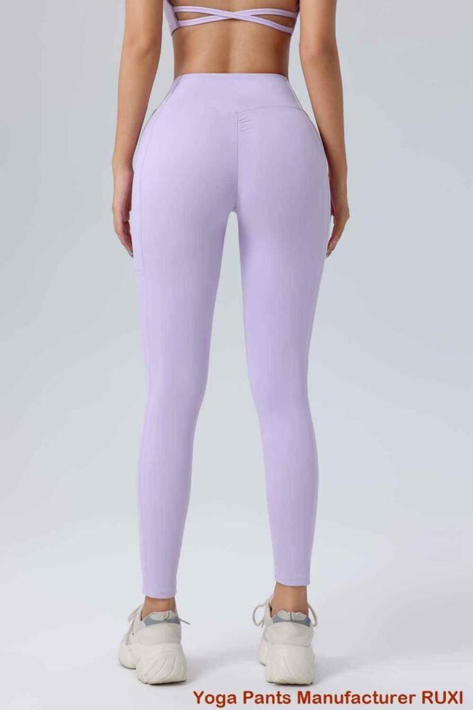 กางเกงโยคะขากว้างเอวสูง RUXI