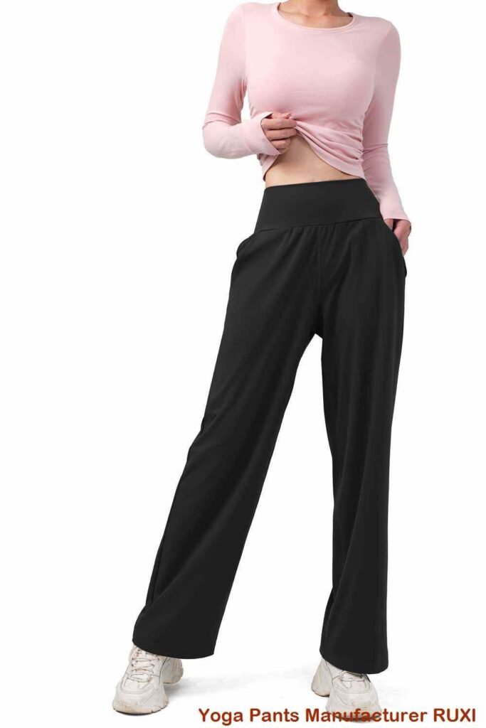 กางเกงโยคะสีกรมท่า RUXI tg100