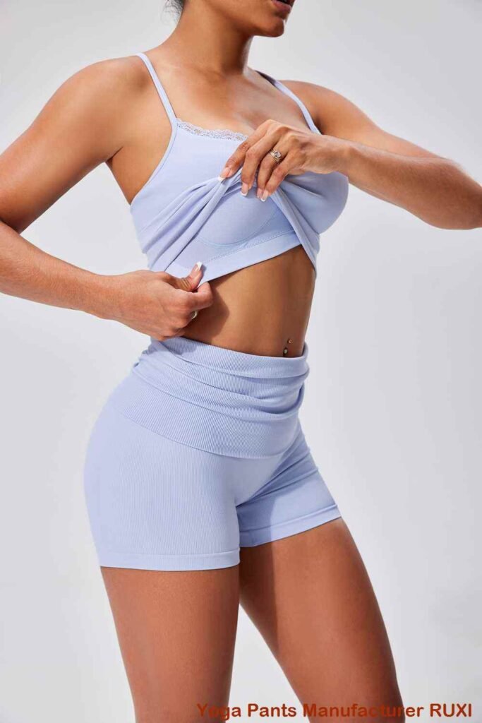 กางเกงโยคะพับทับ RUXI tg42