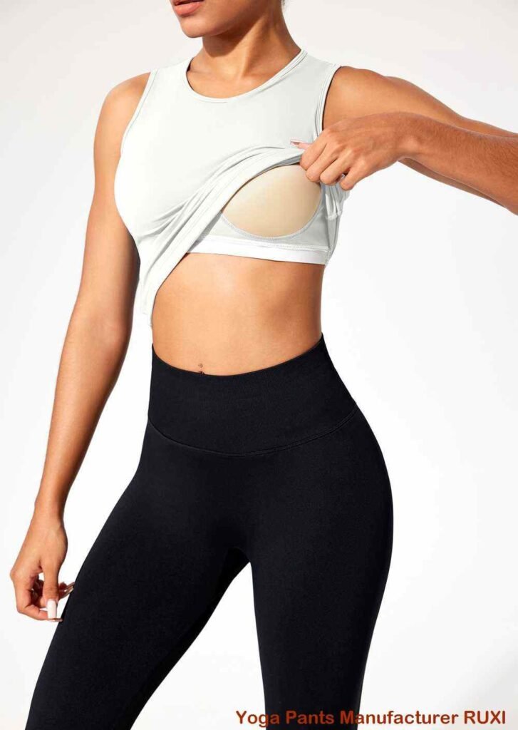 กางเกงเลกกิ้งทรงบูทคัทเอวสูง