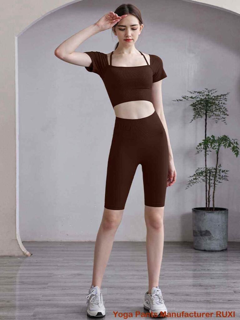 กางเกงเอวยางยืดสีดำ RUXI tg549